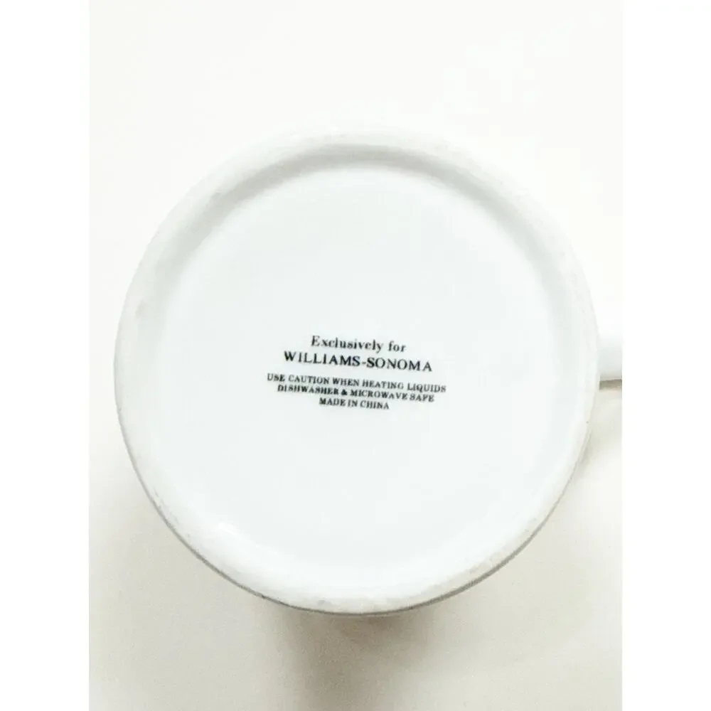 Williams Sonoma Monogram Initial Coffee Mug